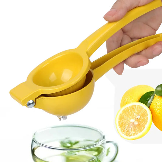 Manual Aluminum Alloy Lemon & Orange Squeezer – Portable Hand-Press Juicer