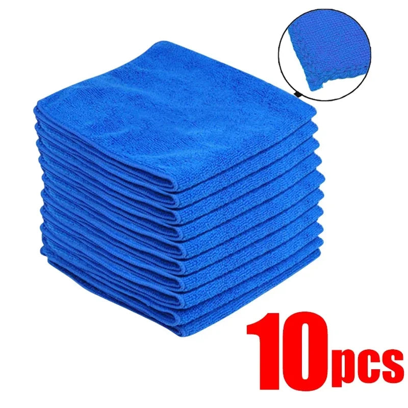 Microfiber Cleaning Towels – Ultra-Absorbent Car Wash, Polishing & Home Cleaning Cloths (1–20 PCS)