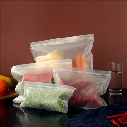 Silicone Food Storage Containers – Reusable Leakproof Stand-Up Fresh-Keeping Bags