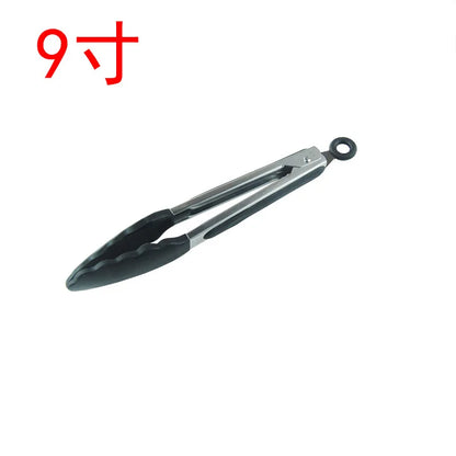 7/9/12 Inch Stainless Steel & Silicone Kitchen Tongs – Heat-Resistant, Non-Slip Locking Food Tongs for Cooking & BBQ