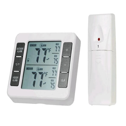 Digital Wireless Refrigerator Thermometer – Cordless Fridge/Freezer Temperature Monitor (-40°C~60°C)