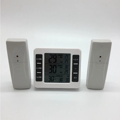 Digital Wireless Refrigerator Thermometer – Cordless Fridge/Freezer Temperature Monitor (-40°C~60°C)