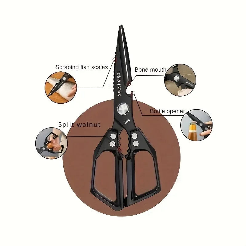 Multipurpose Stainless Steel Kitchen Scissors – Heavy-Duty All-In-One Shears