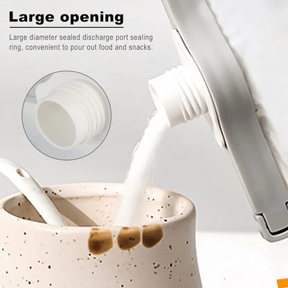 Kitchen Snack Sealing Bag Clips with Screw Cap – PP Food Preservation Clips for Seasoning Bags, Milk Powder & Storage