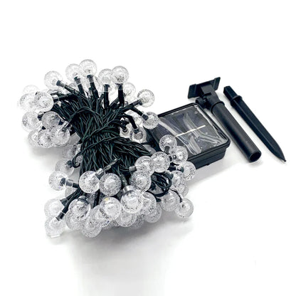 LED Solar Light String Outdoor Waterproof Christmas Decoration 200led Crystal Ball Camping Fairy Garland Garden Party Lamp