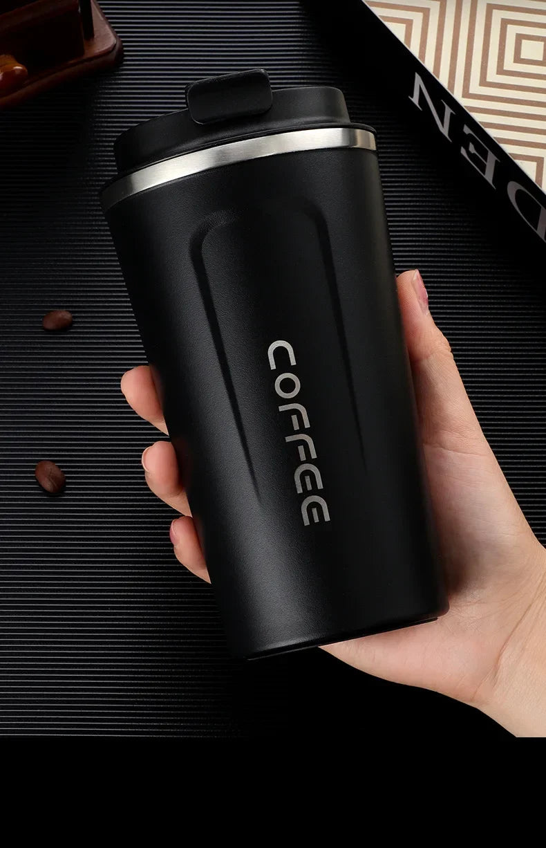 Stainless Steel Smart Temperature Display Coffee Tumbler – 380ml / 510ml Portable Vacuum Thermos Cup