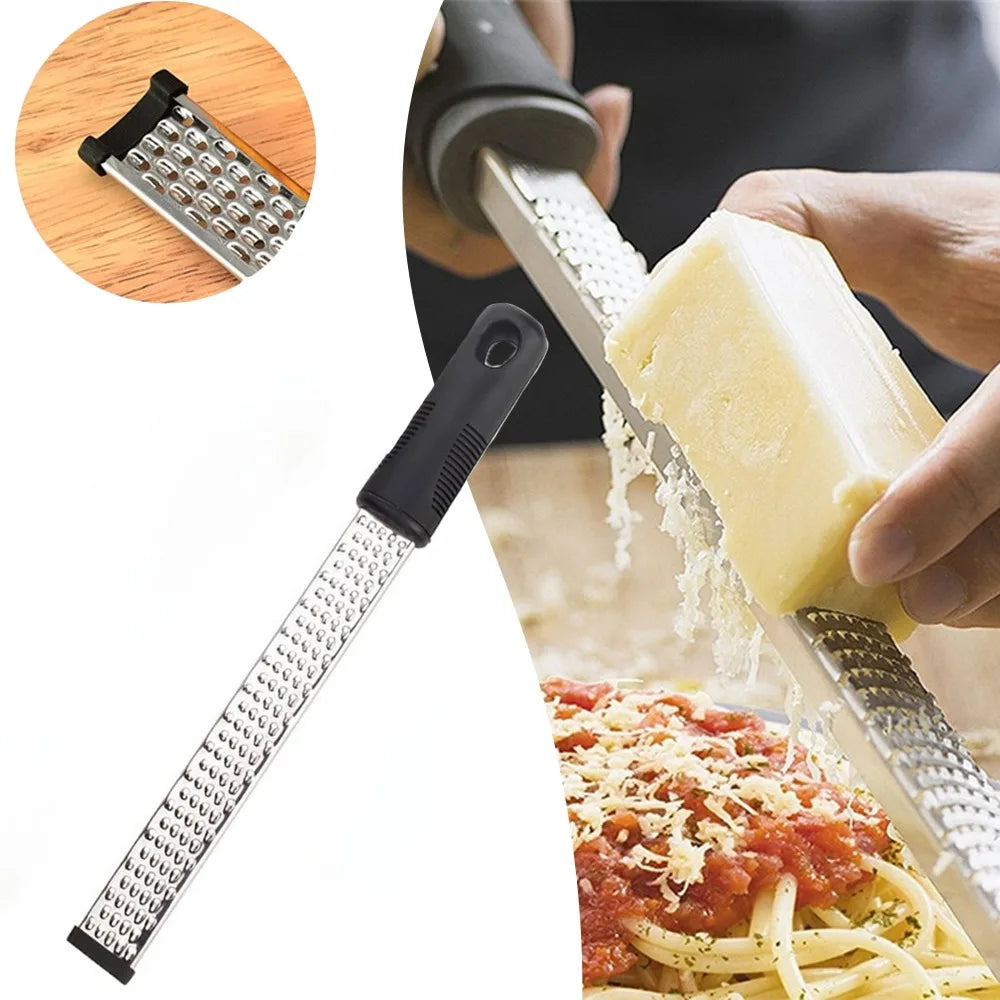 Multifunction Stainless Steel Handheld Grater & Slicer for Cheese, Lemon, Chocolate & Vegetables