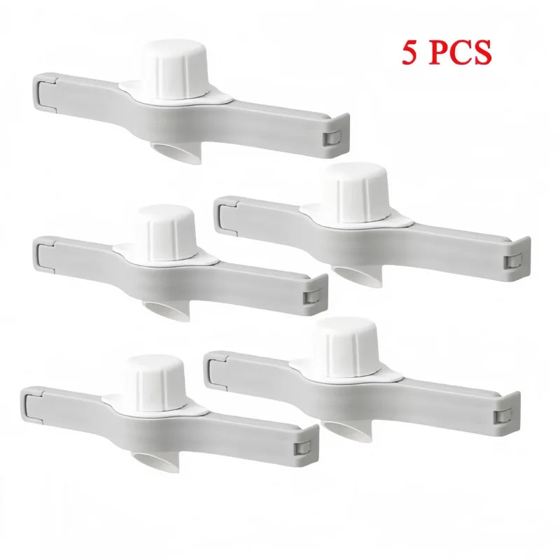 Kitchen Snack Sealing Bag Clips with Screw Cap – PP Food Preservation Clips for Seasoning Bags, Milk Powder & Storage