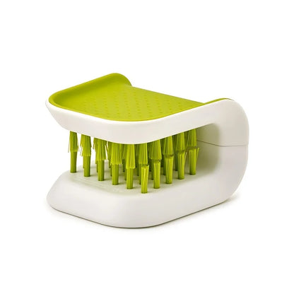 Double-Sided U-Shaped Seat Belt Cleaning Brush – Car Interior Detailing Tool with Folding Tray Sponge & Handguard