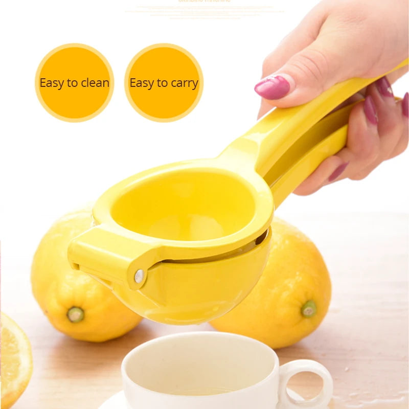 Manual Aluminum Alloy Lemon & Orange Squeezer – Portable Hand-Press Juicer
