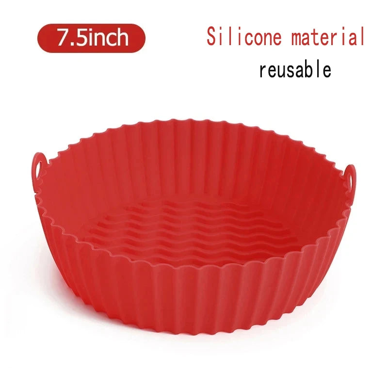 50PCS Round Disposable Air Fryer Paper Liners – Non-Stick, Oil-Proof, Heat-Resistant