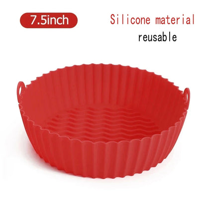 50PCS Round Disposable Air Fryer Paper Liners – Non-Stick, Oil-Proof, Heat-Resistant