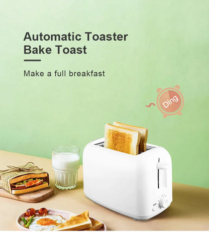 2025 Portable Mini Breakfast Toaster Automatic Removable Bread Crumb Tray Toaster 6 Modes 2 Slice Bread Maker Toaster Ding~