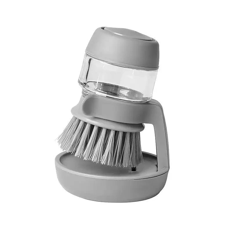 Dish Brush with Soap Dispenser – Multi-Use Soap Dispensing Palm Scrub Brush for Kitchen & Household