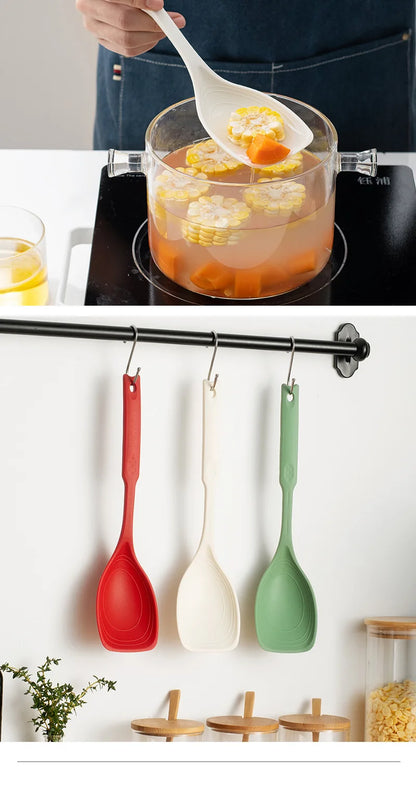 Premium Silicone Multipurpose Cooking Spoon – Heat-Resistant, Anti-Slip Handle, Steel-Core Kitchen Tool