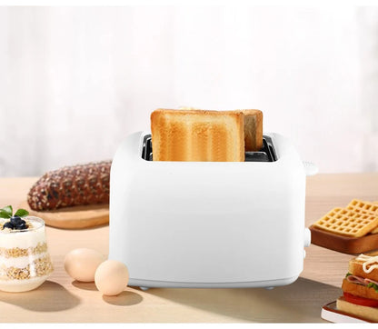 2025 Portable Mini Breakfast Toaster – 2-Slice Automatic Pop-Up Toaster with 6 Browning Modes & Removable Crumb Tray