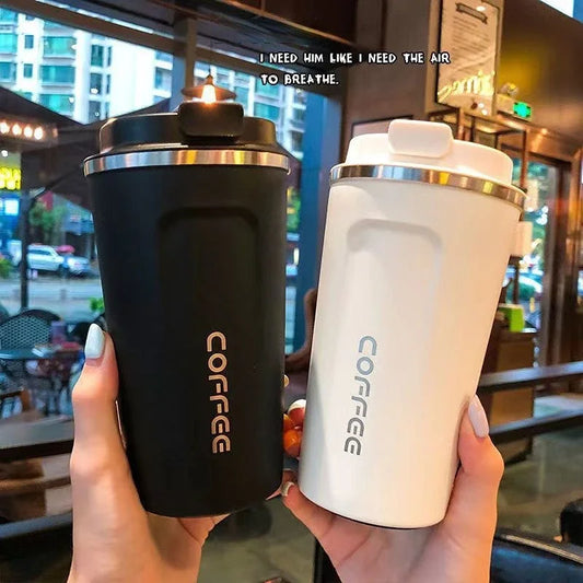 Stainless Steel Smart Temperature Display Coffee Tumbler – 380ml / 510ml Portable Vacuum Thermos Cup