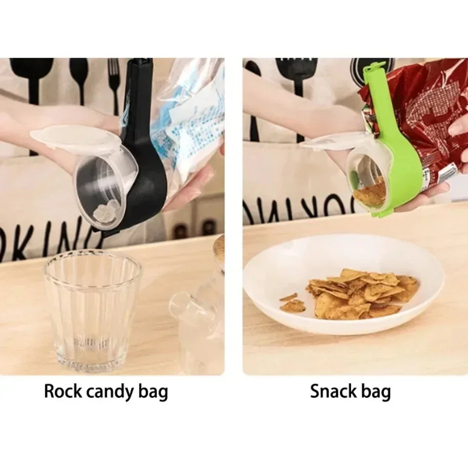 Snack Sealing Clip – Fresh-Keeping Food Bag Sealer with Flip-Top Buckle, Dustproof, Leak-Proof & Insect-Resistant