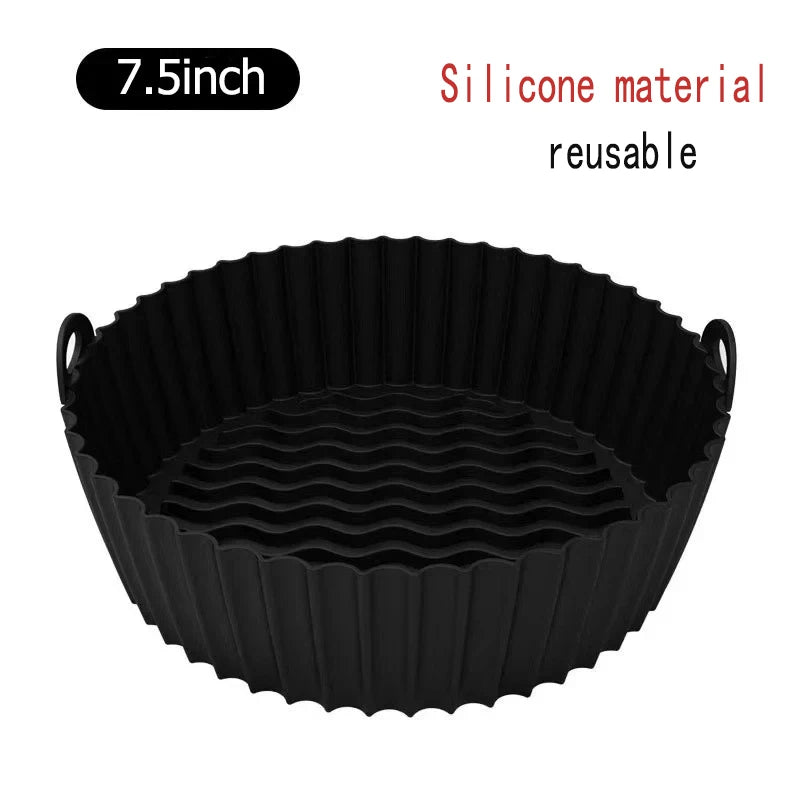 50PCS Round Disposable Air Fryer Paper Liners – Non-Stick, Oil-Proof, Heat-Resistant