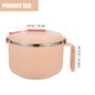 Stainless Steel Bento Bowl Insulated Noodle Container Microwave Ramen Cooker Lid Handle Food Storage Bento Lunch Box
