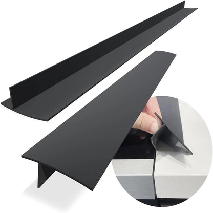 Heat-Resistant Silicone Stove Counter Gap Cover – Anti-Spill Kitchen Protector & Oil-Proof Slit Seal