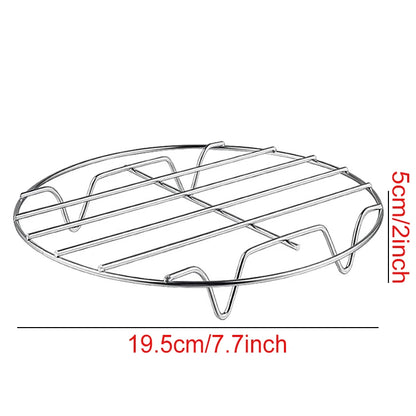Air Fryer Baking Rack Metal Square/Round/Rectangle Oven Grill Racks Airfryer Accessories for Cosori,Instant Vortex,Gourmia,Foodi