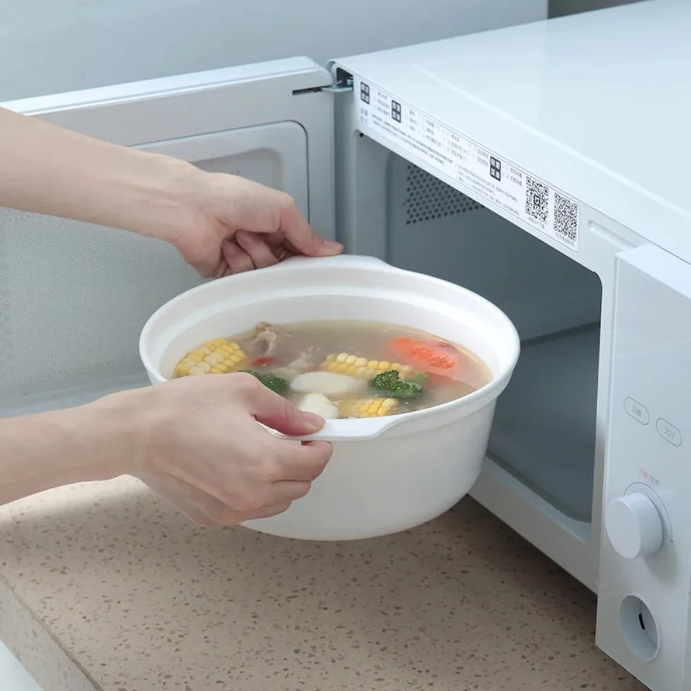 Microwave-Safe Heating Pot With Vented Lid – Eco-Friendly Soup, Rice & Steamed Food Container