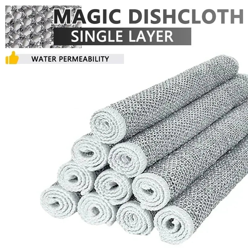 Magic Cleaning Cloth – Multipurpose Wire Mesh Miracle Scrubber for Tough Stains & Daily Dishwashing