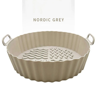 Reusable Silicone Air Fryer Liner Pot – Non-Stick, Heat-Resistant, Food-Safe Air Fryer Basket Accessory