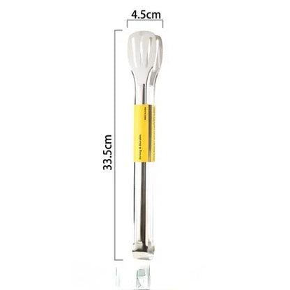 Stainless Steel Food Tongs – Heat-Resistant Kitchen Utensils for BBQ, Pastry, Salad & Buffet Serving