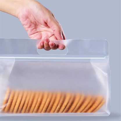 Reusable Food Storage Bags – Silicone/EVA Zip-Seal Fresh-Keeping Bags for Freezer & Kitchen Organization