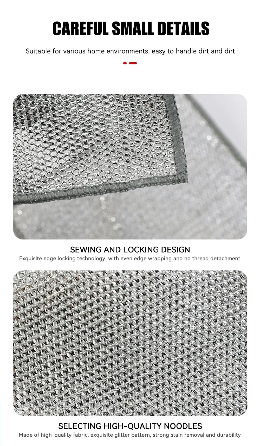 Magic Cleaning Cloth – Multipurpose Wire Mesh Miracle Scrubber for Tough Stains & Daily Dishwashing