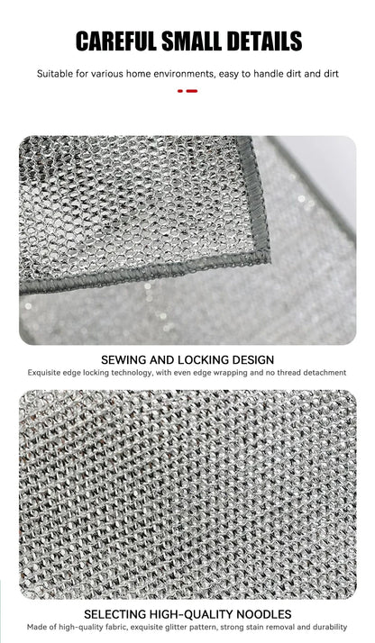Magic Cleaning Cloth – Multipurpose Wire Mesh Miracle Scrubber for Tough Stains & Daily Dishwashing