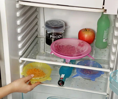 Reusable Silicone Stretch Lids – Fresh-Keeping, Airtight, Leakproof Food Covers