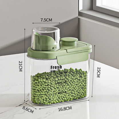 Custom Pet Food Storage Bucket – Moisture-Proof Sealed Container with Scale for Dog & Cat Food (2L / 3L)