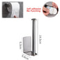 No-Drill Stainless Steel Toilet Paper Holder – Self-Adhesive Bathroom Tissue & Towel Dispenser for Home & Kitchen