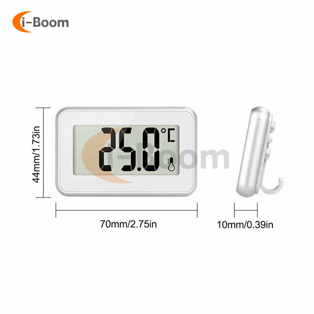 Electronic Refrigerator Thermometer – Magnetic Digital Temperature Monitor with Automatic Frost Alarm