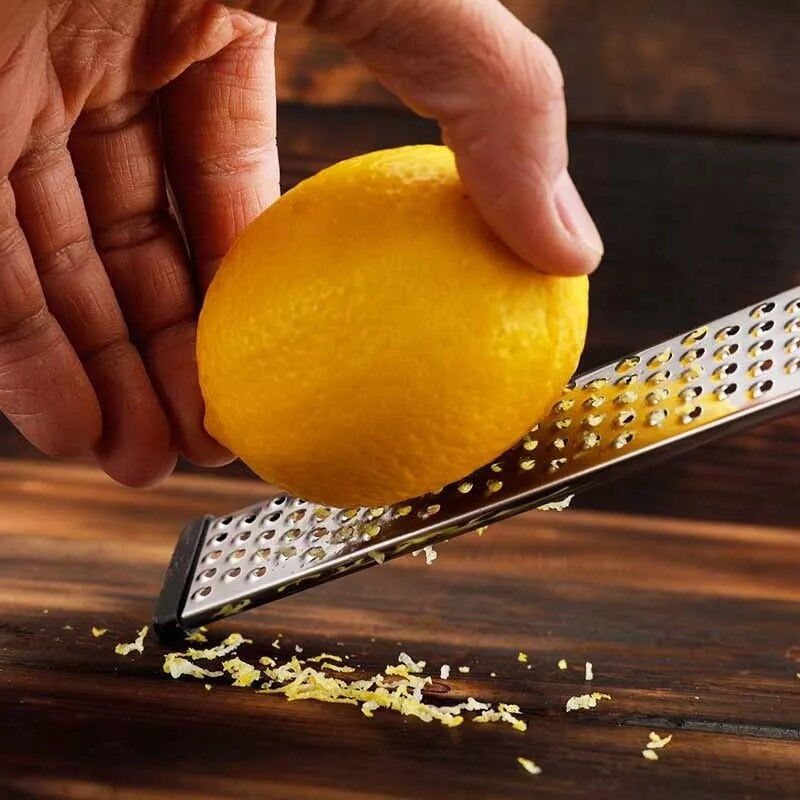 Multifunction Stainless Steel Handheld Grater & Slicer for Cheese, Lemon, Chocolate & Vegetables