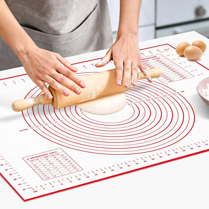 BUYYES Extra-Large Silicone Baking Mat – Non-Stick Kneading Pad for Dough, Pizza, Pastry & Cake Prep