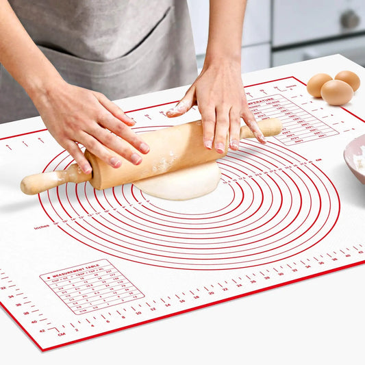 BUYYES Extra-Large Silicone Baking Mat – Non-Stick Kneading Pad for Dough, Pizza, Pastry & Cake Prep