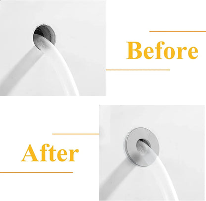 Self-Adhesive Stainless Steel Faucet Decorative Cover – Chrome Finish Wall Pipe Escutcheon for Bathroom & Kitchen (Multiple Sizes)