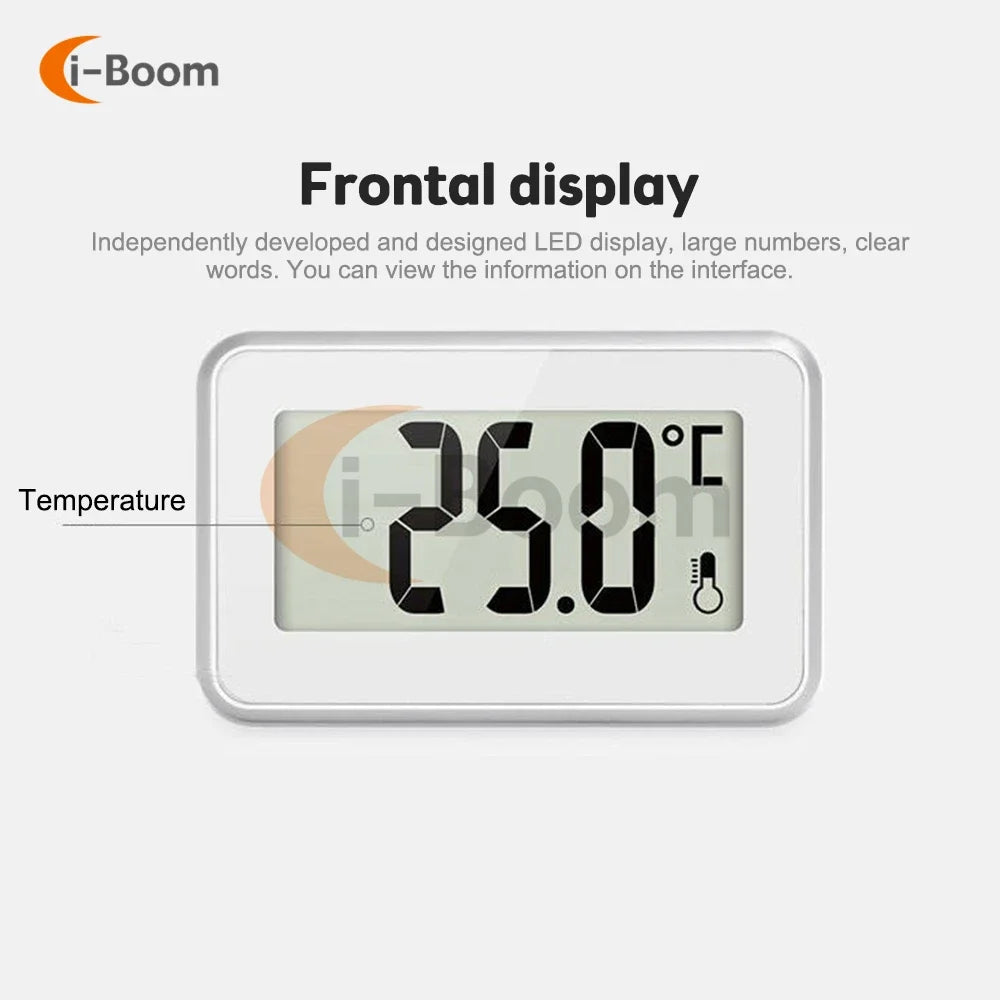 Electronic Refrigerator Thermometer – Magnetic Digital Temperature Monitor with Automatic Frost Alarm