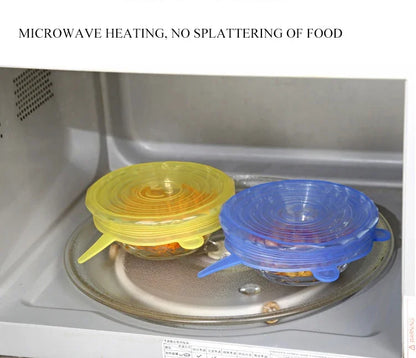 Reusable Silicone Stretch Lids – Fresh-Keeping, Airtight, Leakproof Food Covers