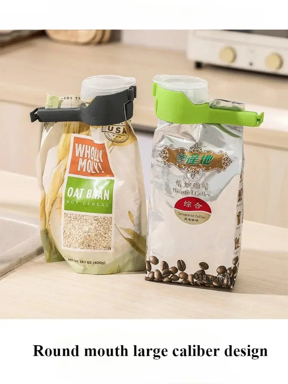 Snack Sealing Clip – Fresh-Keeping Food Bag Sealer with Flip-Top Buckle, Dustproof, Leak-Proof & Insect-Resistant