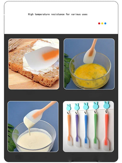 Premium Heat-Resistant Silicone Spatula – Flexible Baking & Cooking Scraper (Small/Large)