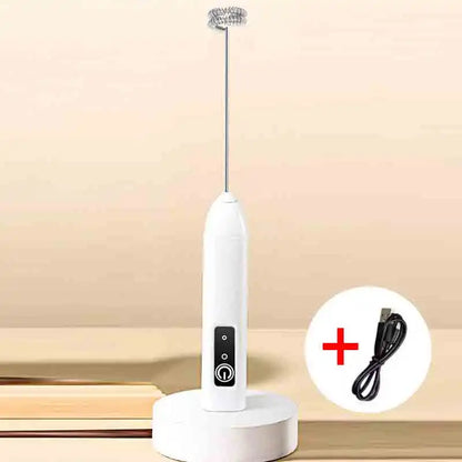 Electric Milk Frother & Mini Egg Beater – Handheld Coffee Foamer & Portable Drink Mixer