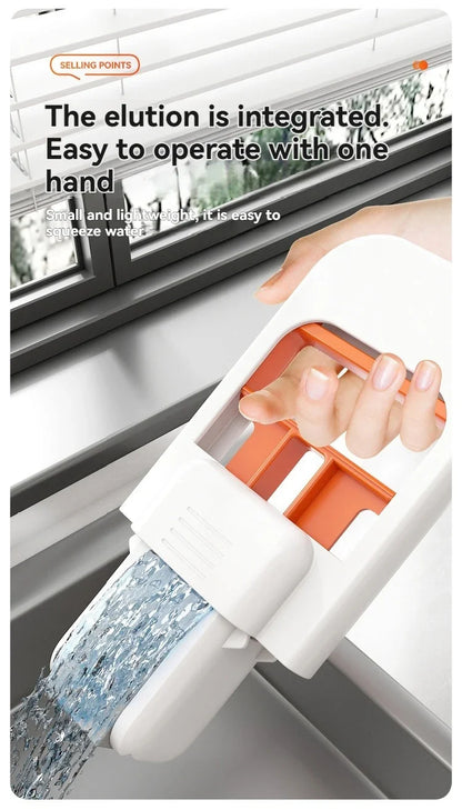 Foldable Handheld Sponge Mop – Portable Wet & Dry Dual-Use Mini Floor Cleaner with Self-Squeeze Design