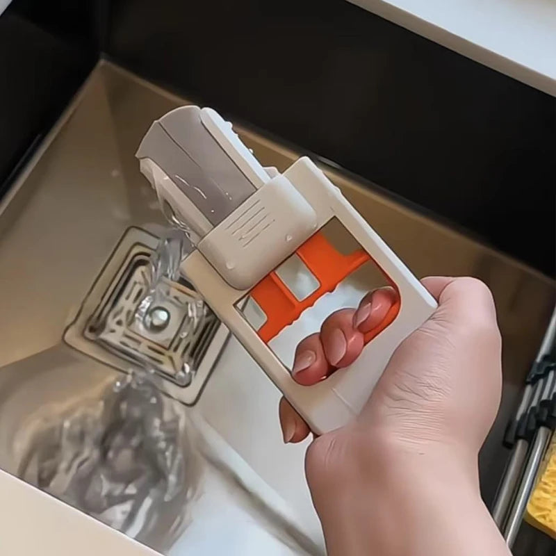 Foldable Handheld Sponge Mop – Portable Wet & Dry Dual-Use Mini Floor Cleaner with Self-Squeeze Design