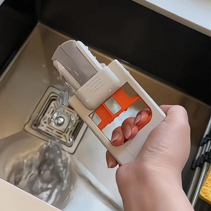 Foldable Handheld Sponge Mop – Portable Wet & Dry Dual-Use Mini Floor Cleaner with Self-Squeeze Design