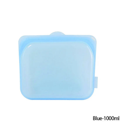 Reusable Silicone Stand-Up Zip Bag – Leakproof Fresh-Keeping Food Storage Bag